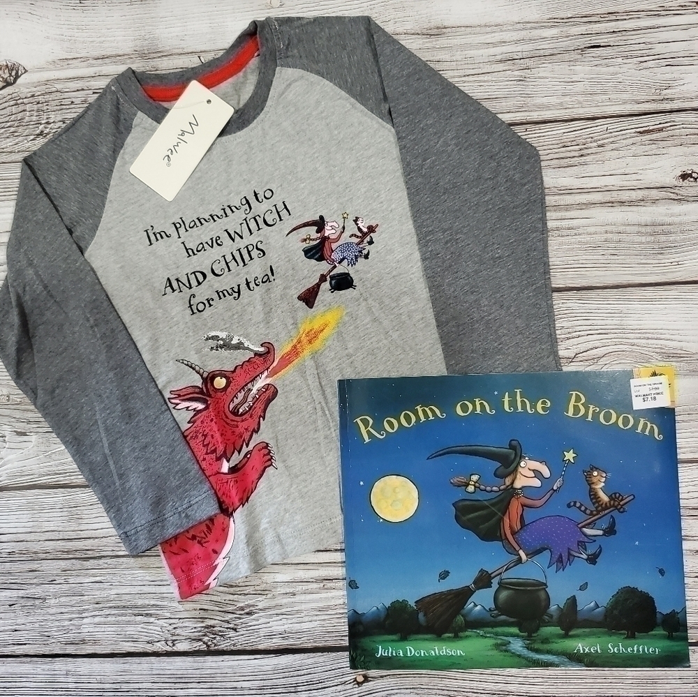 Halloween Room On The Broom Top and Book Bundle NWT - Picture 2 of 10